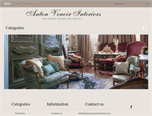 Tablet Screenshot of antonvenoirinteriors.com